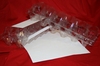 50 One Dozen Solid Plastic Egg Cartons Blank w/label sheets