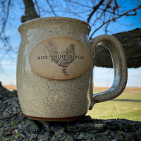 McMurray Hatchery Oatmeal Handmade Stoneware Mug