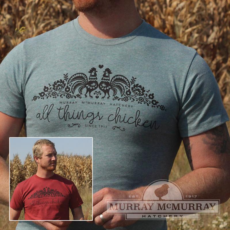 McMurray Hatchery All Things Chicken T-Shirt Colors