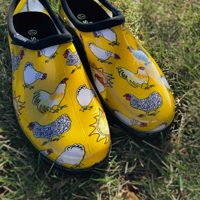 McMurray Hatchery Yellow Chicken-Print Shoes
