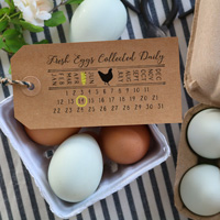 McMurray Hatchery Date Collected Egg Carton Stamp