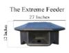 McMurray Hatchery Extreme Range Chicken Feeder - Dimensions