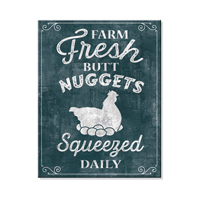 McMurray Hatchery Farm Fresh Butt Nuggets Vintage-Style Tin Sign