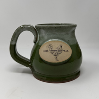 McMurray Hatchery Olive Green Stoneware Mug