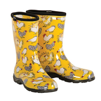 McMurray Hatchery Yellow Chicken-Print Boots