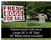 Fresh Eggs Yard Sign