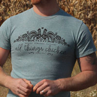 McMurray Hatchery All Things Chicken Blue T-shirt